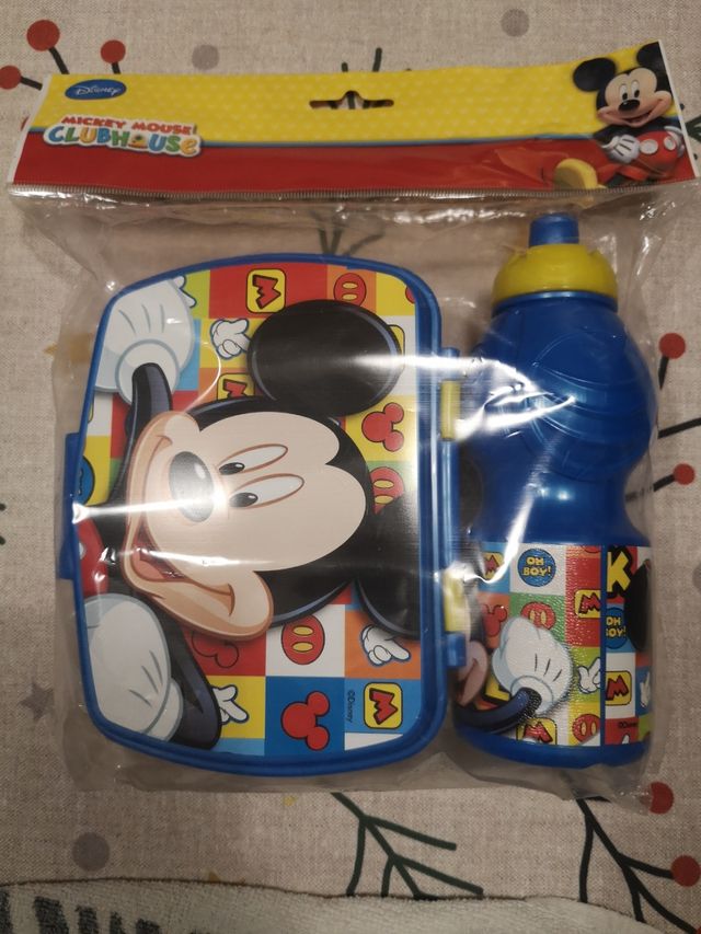 Sandwichera y botella Mickey