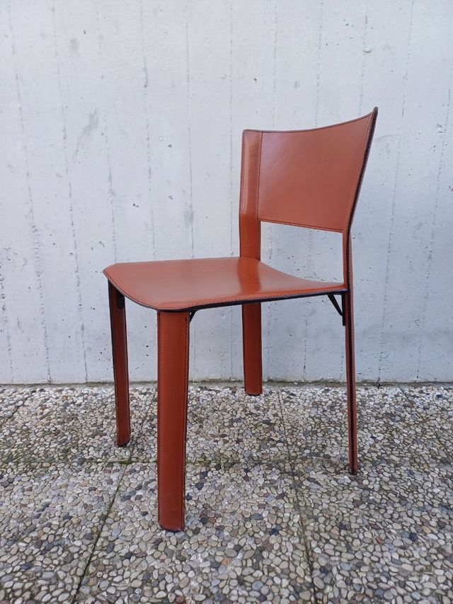 😵‍💫🤠3 SEDIE DESIGN  IN CUOIO💀🙈