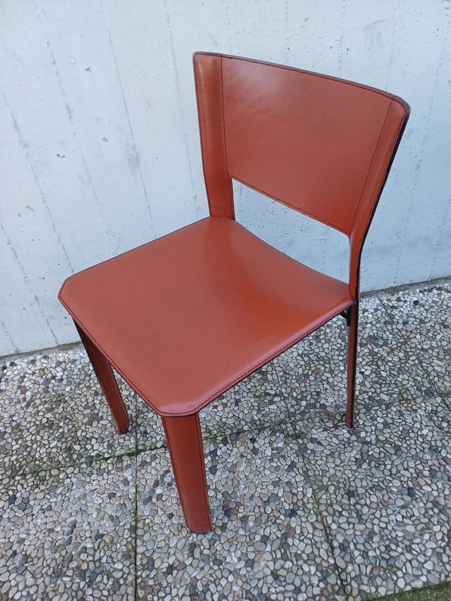 😵‍💫🤠3 SEDIE DESIGN  IN CUOIO💀🙈