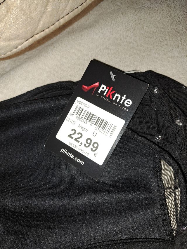 Vestido negro con brillos