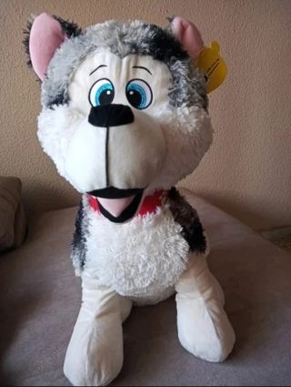 Peluche perro Husky Nuevo con etiqueta