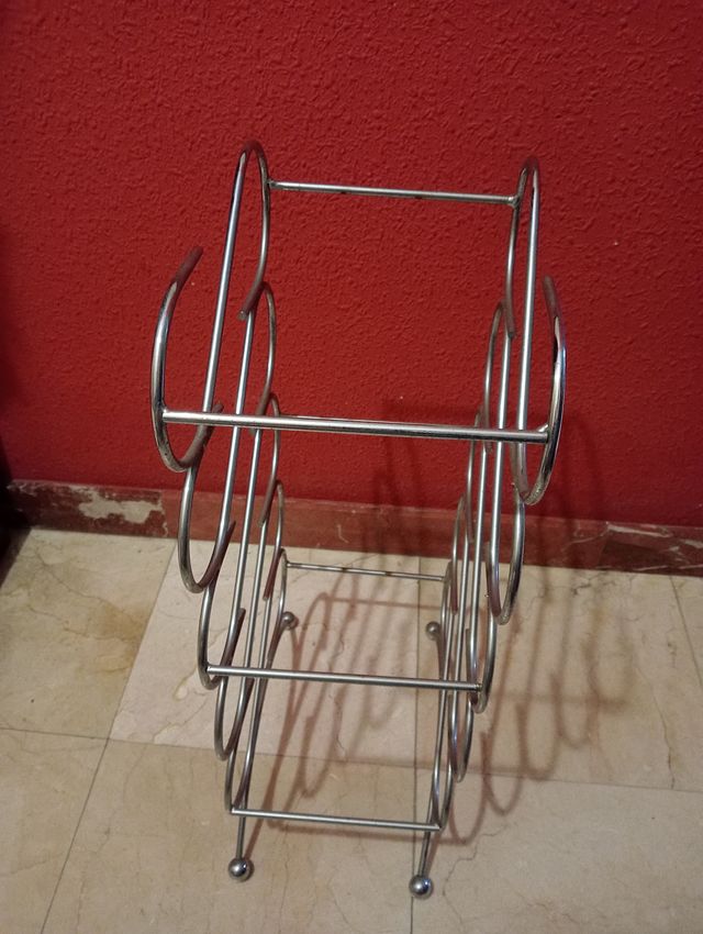 Botellero de vino de metal