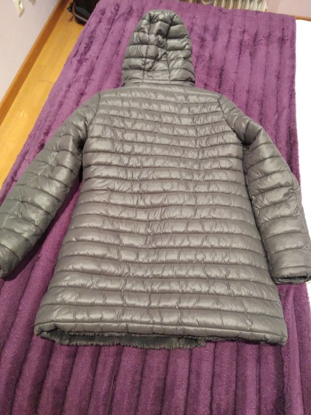 Abrigo Reversible gris, talla S