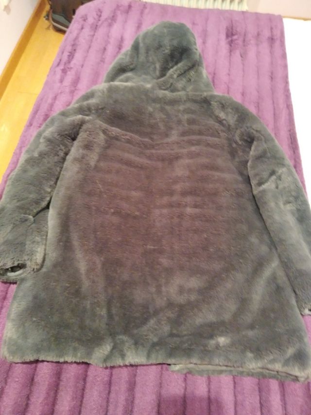 Abrigo Reversible gris, talla S