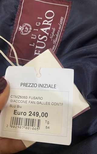 Cappotto Fusaro elegante mai indossato