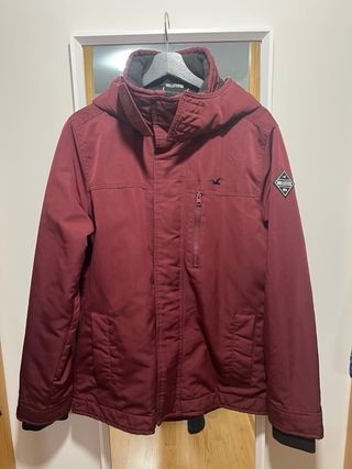 Abrigo Hollister granate