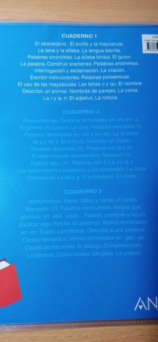 Lote (8) cuadernos de actividades -lengua-anaya