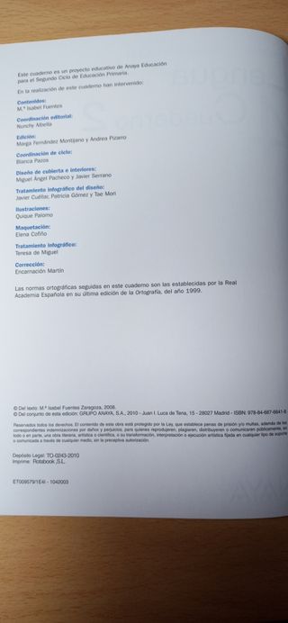 Lote (8) cuadernos de actividades -lengua-anaya