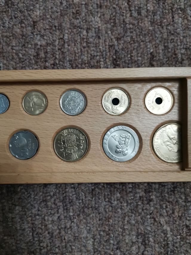 Blíster.Nuevo sistema monetario Pesetas