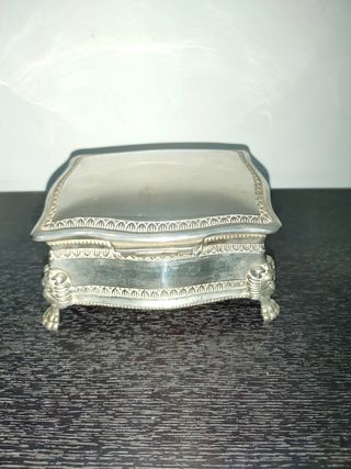 Antiguo joyero caja joyas inglés patas león