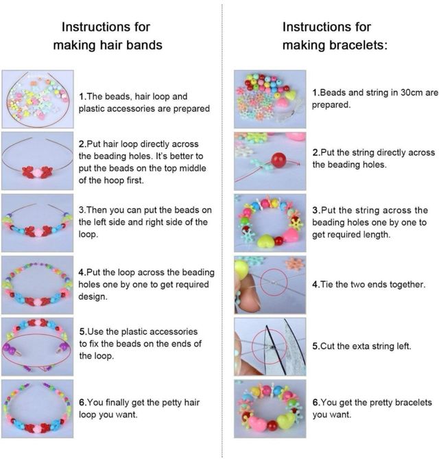Juego de cuentas para hacer pulseras. SIN ESTRENAR