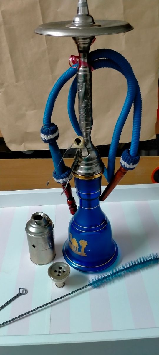 Souvenir de cristal azul