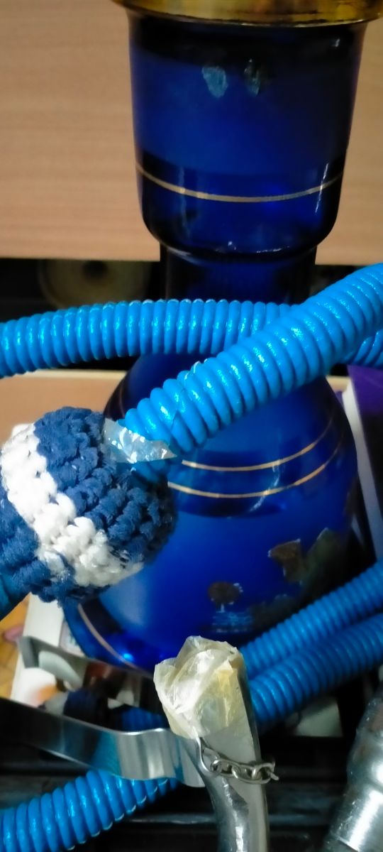 Souvenir de cristal azul