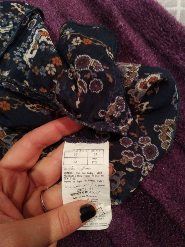 Vestido transparente Talla 34