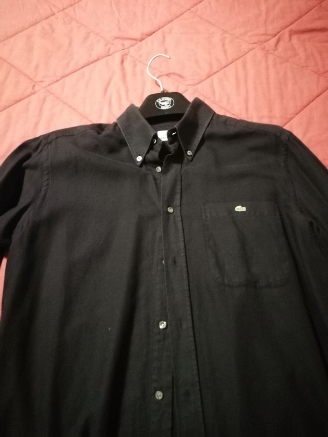 Camicia nera Lacoste