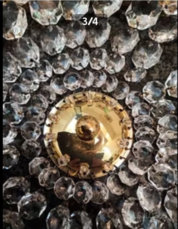 Plafoniera in cristallo