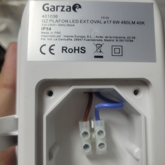 Plafón LED 6W protección 54 NUEVO.