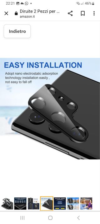 Pellicola protettiva prr fotocamera Sams