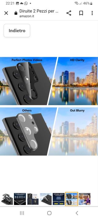 Pellicola protettiva prr fotocamera Sams