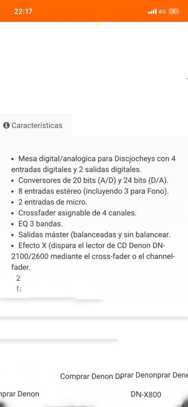 DENON DNX 800  DJ MIXER