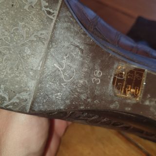 Botas altas de piel Marian marrones 38