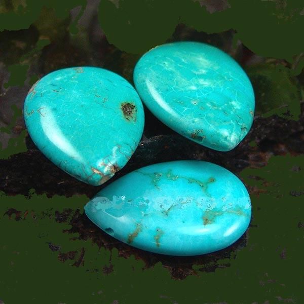 TURQUESA auténtica NATURAL EGIPCIA 30x22 mm