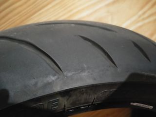 Rueda trasera moto