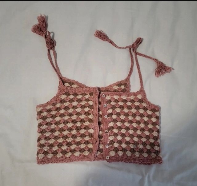 top con punto crochet