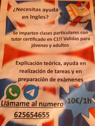 Se imparten clases particulares de ingles