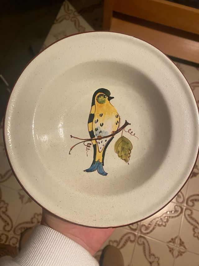 Set 2 piatti e 2 ciotole da arredamento