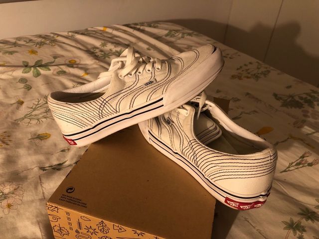 Zapatillas Vans 42 blancas