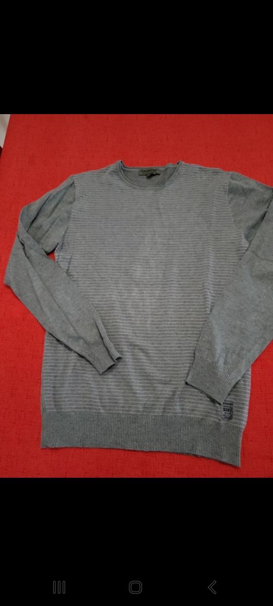 Pullover grigio a righe Cranberry tg.L