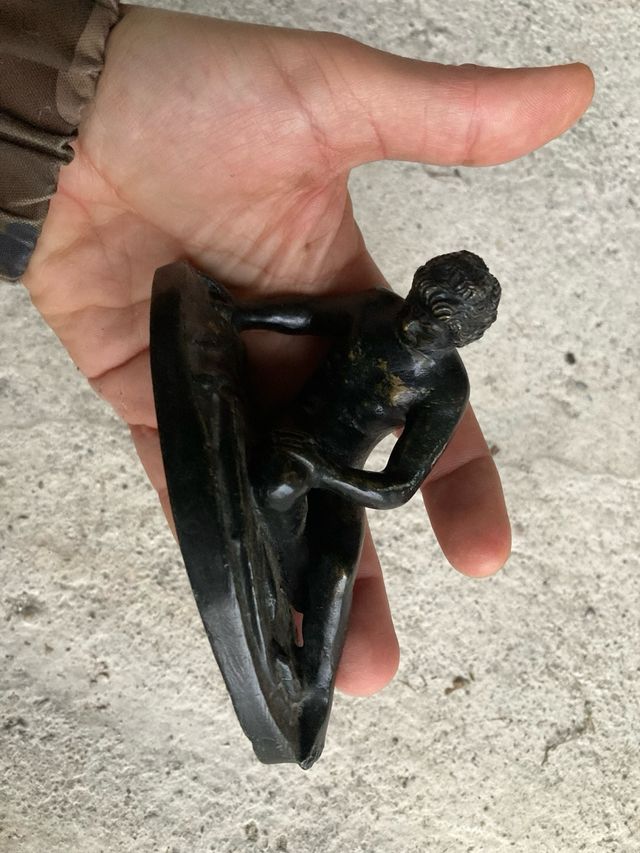 Statua guerriero Galata morente XIX sec. Bronzo