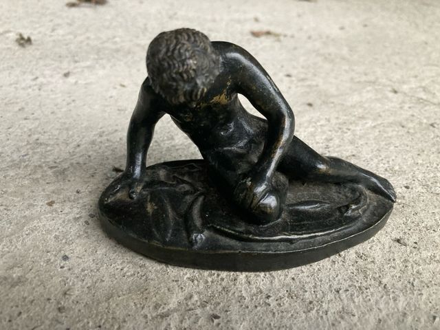 Statua guerriero Galata morente XIX sec. Bronzo