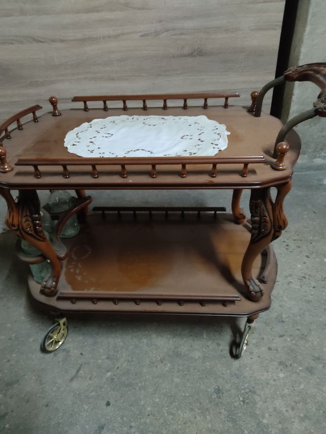 Carro bebidas madera 