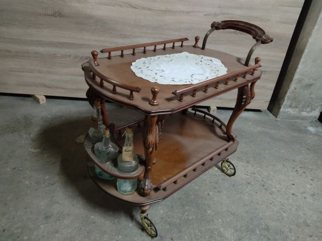 Carro bebidas madera 