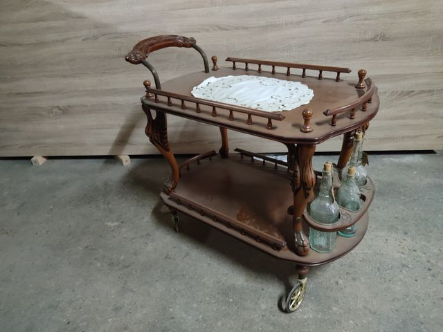 Carro bebidas madera 