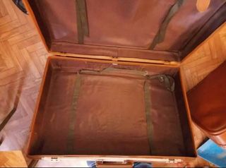 Maleta vintage piel marrón