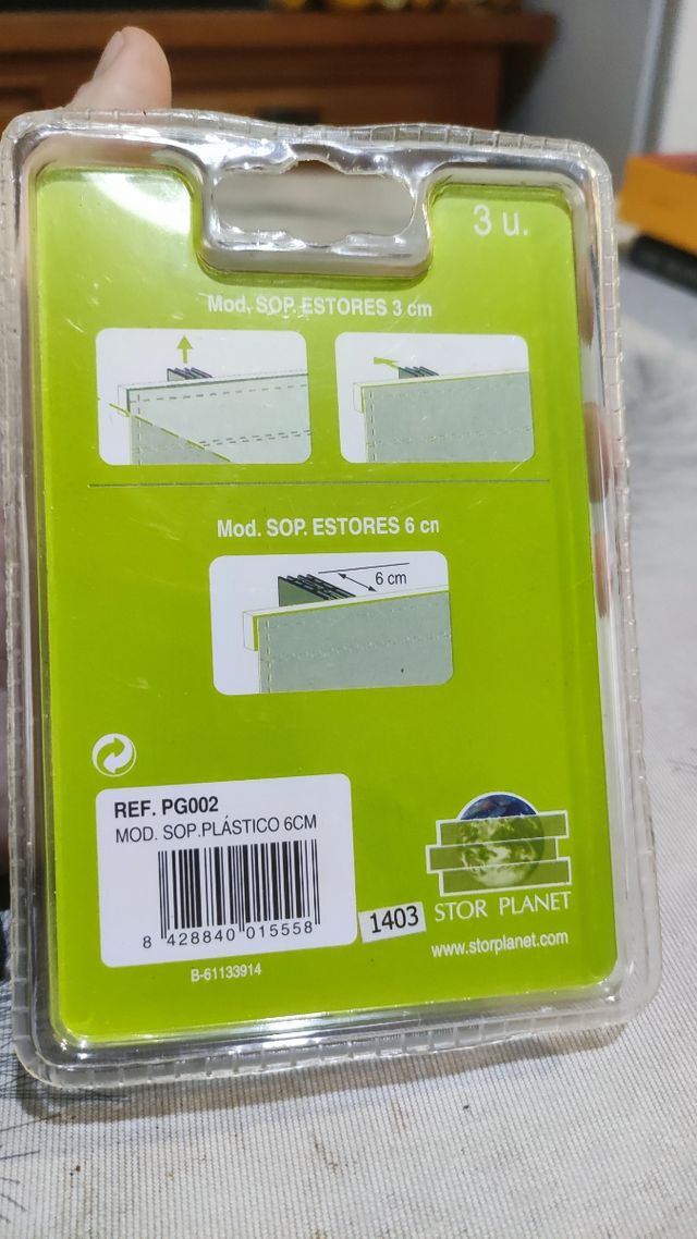 Soporte para estores 6cm