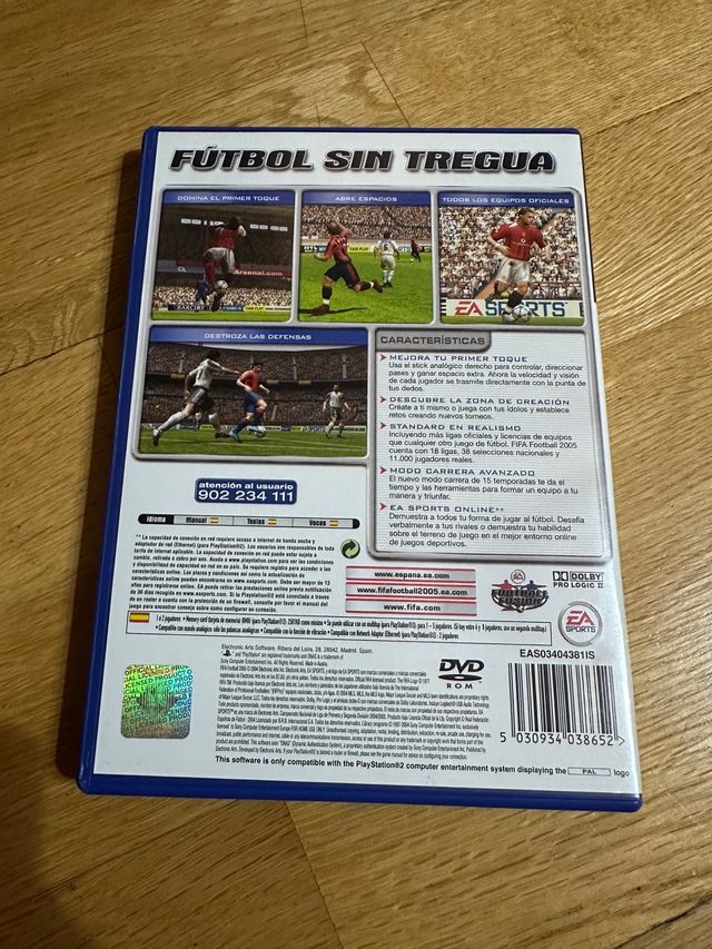 juego play 2 fifa 2005