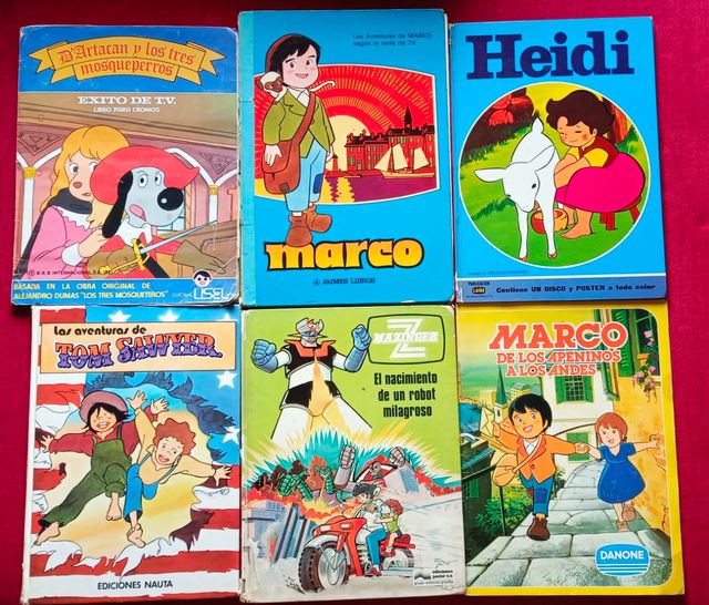 D'artacan, Heidi, Mazinger Z, Marco,Tom Sawyer