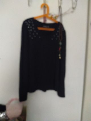 Camiseta inexteso negra manga larga
