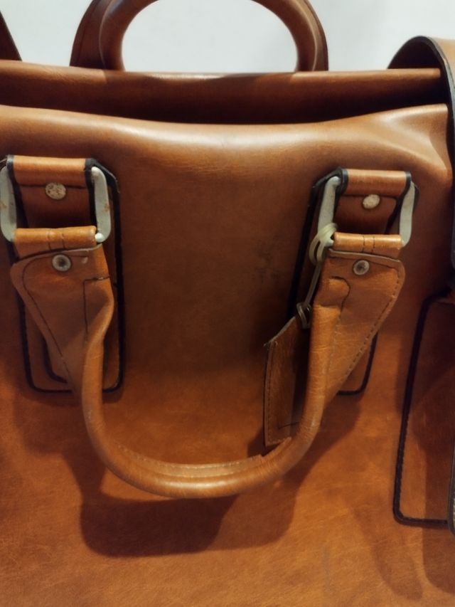 Maleta cuero vintage