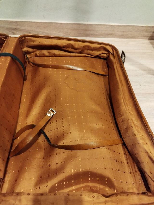 Maleta cuero vintage