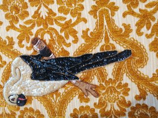 Decorazione. Pappagallo in paiette.