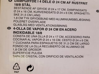 Olla de vapor inox