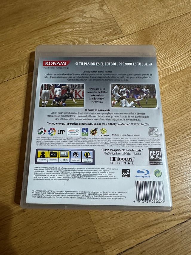 juego play 3 pes 2008