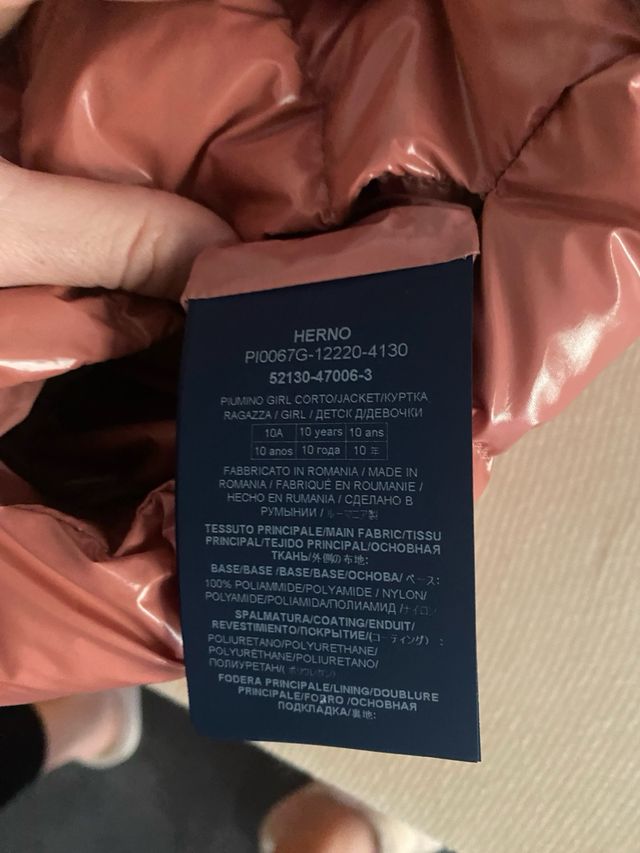 herno piumone bambina