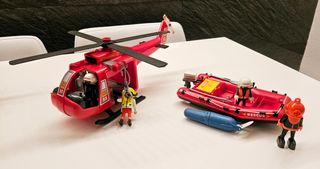Equipo de rescate marino de playmobil