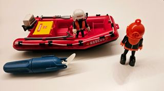 Equipo de rescate marino de playmobil